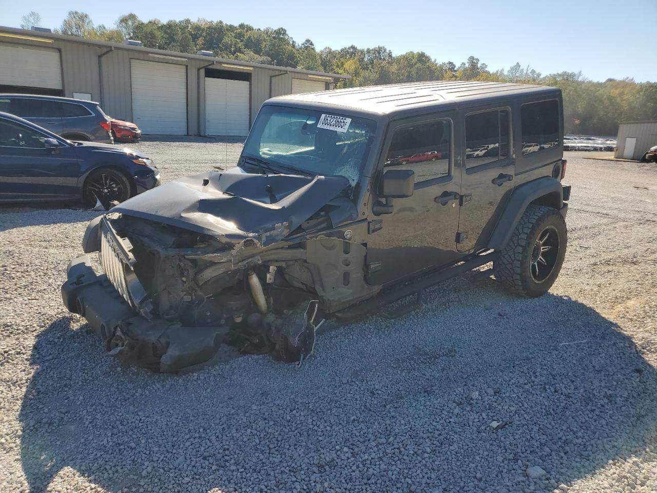 2017 Jeep Wrangler Unlimited Sport, VIN 1C4HJWDG8HL703639 — Front end