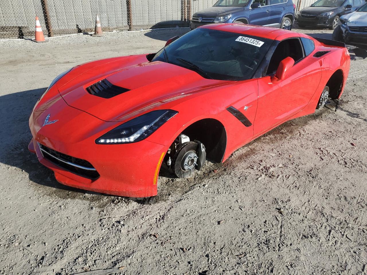 2017 Chevrolet Corvette 1LT, VIN 1G1YB2D73H5103260 — Stripped
