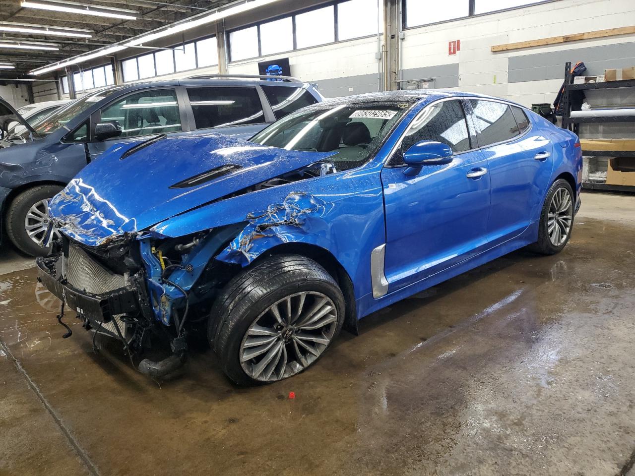 2019 Kia Stinger Premium, VIN KNAE25LA0K6060035 — Frame damage