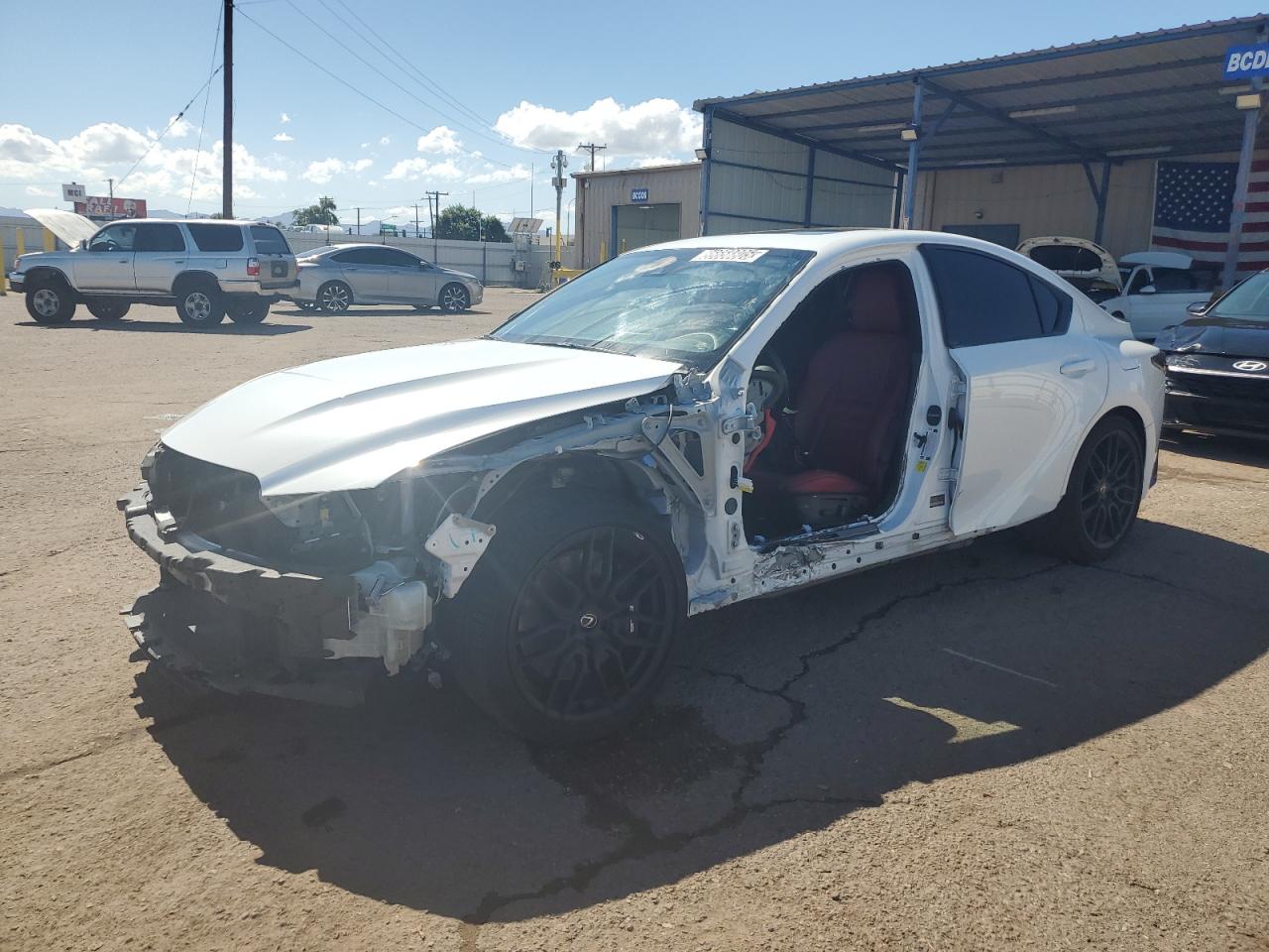2023 Lexus IS 500 F Sport Performance Premium, VIN JTHAP1D25P5002985 — Stripped