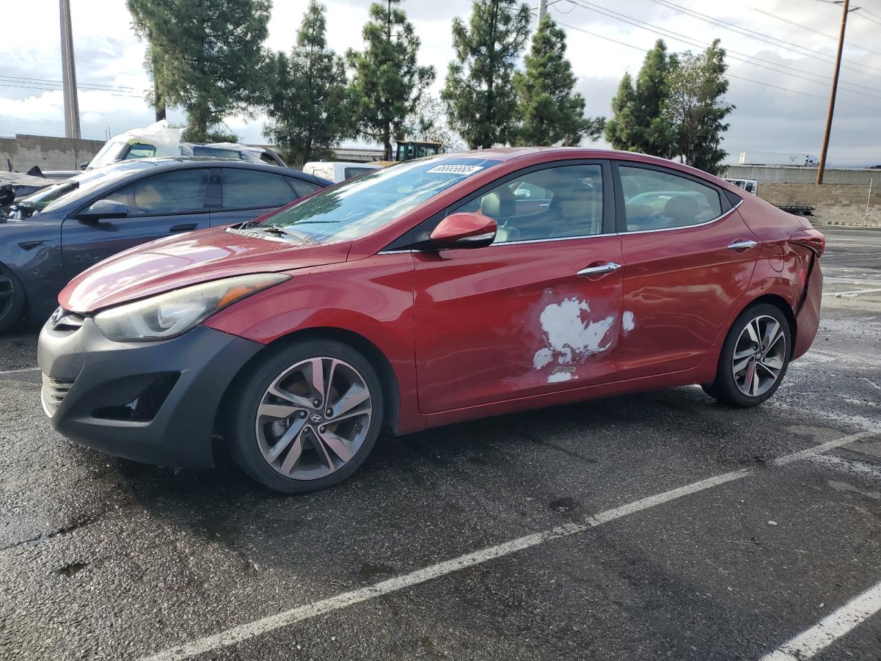 2016 Hyundai Elantra SE, VIN 5NPDH4AE8GH657668 — Prior damage history