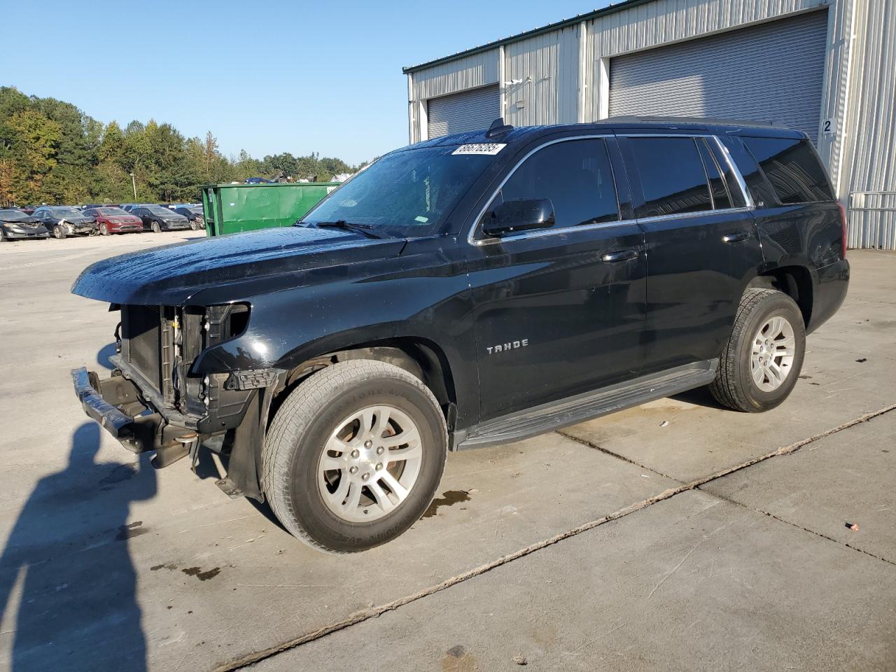 2018 Chevrolet Tahoe LT, VIN 1GNSKBKC9JR326552 — Frame damage