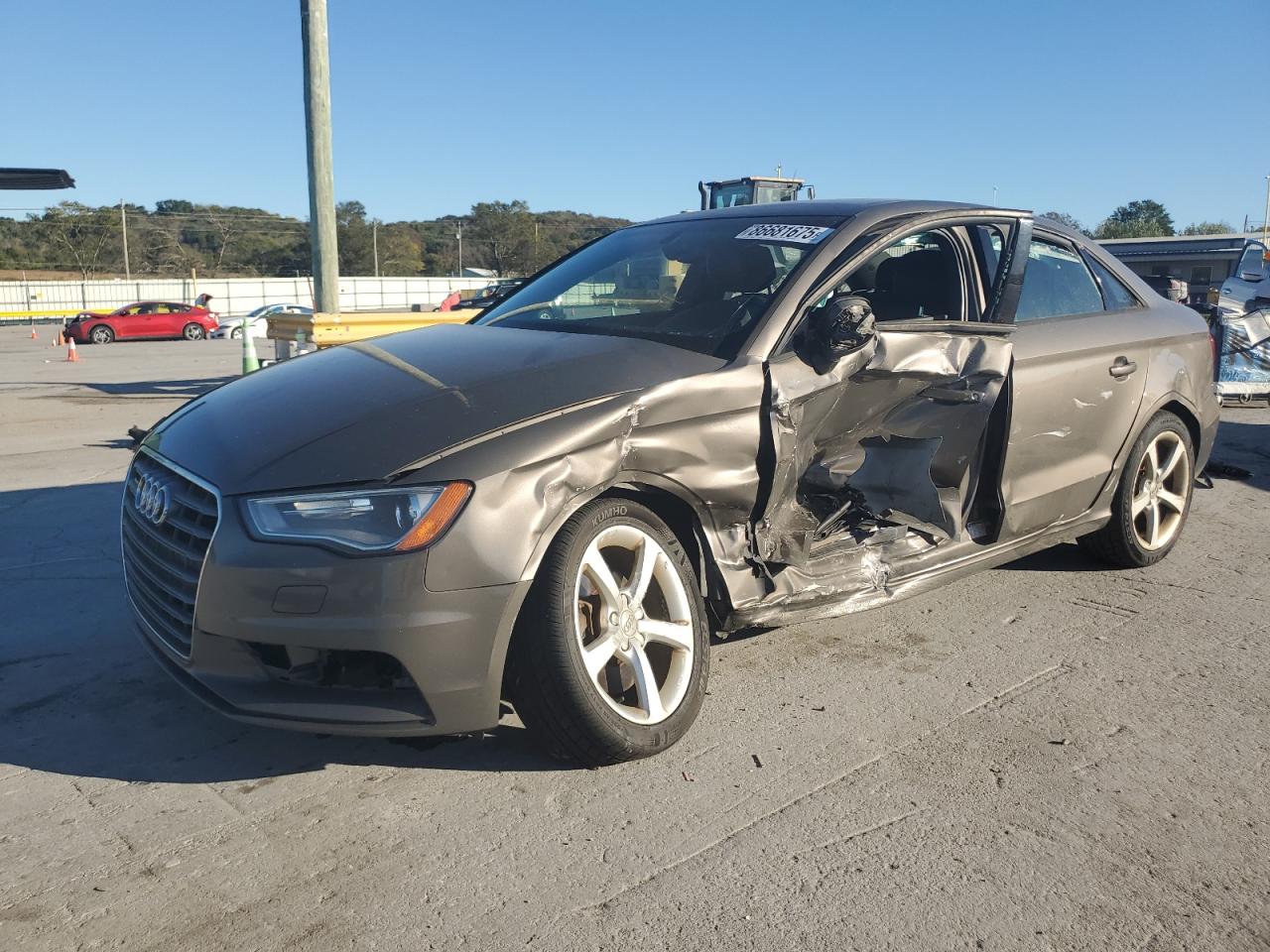2015 Audi A3 Premium, VIN WAUBFGFF9F1119192 — Frame damage