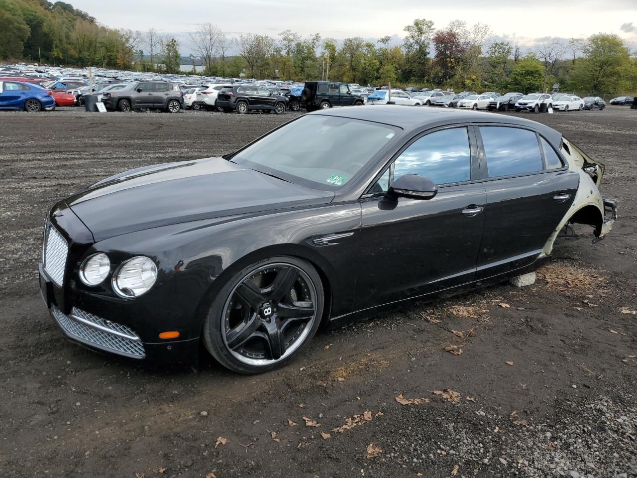 2014 Bentley Flying Spur, VIN SCBEC9ZA9EC089525 — Undercarriage