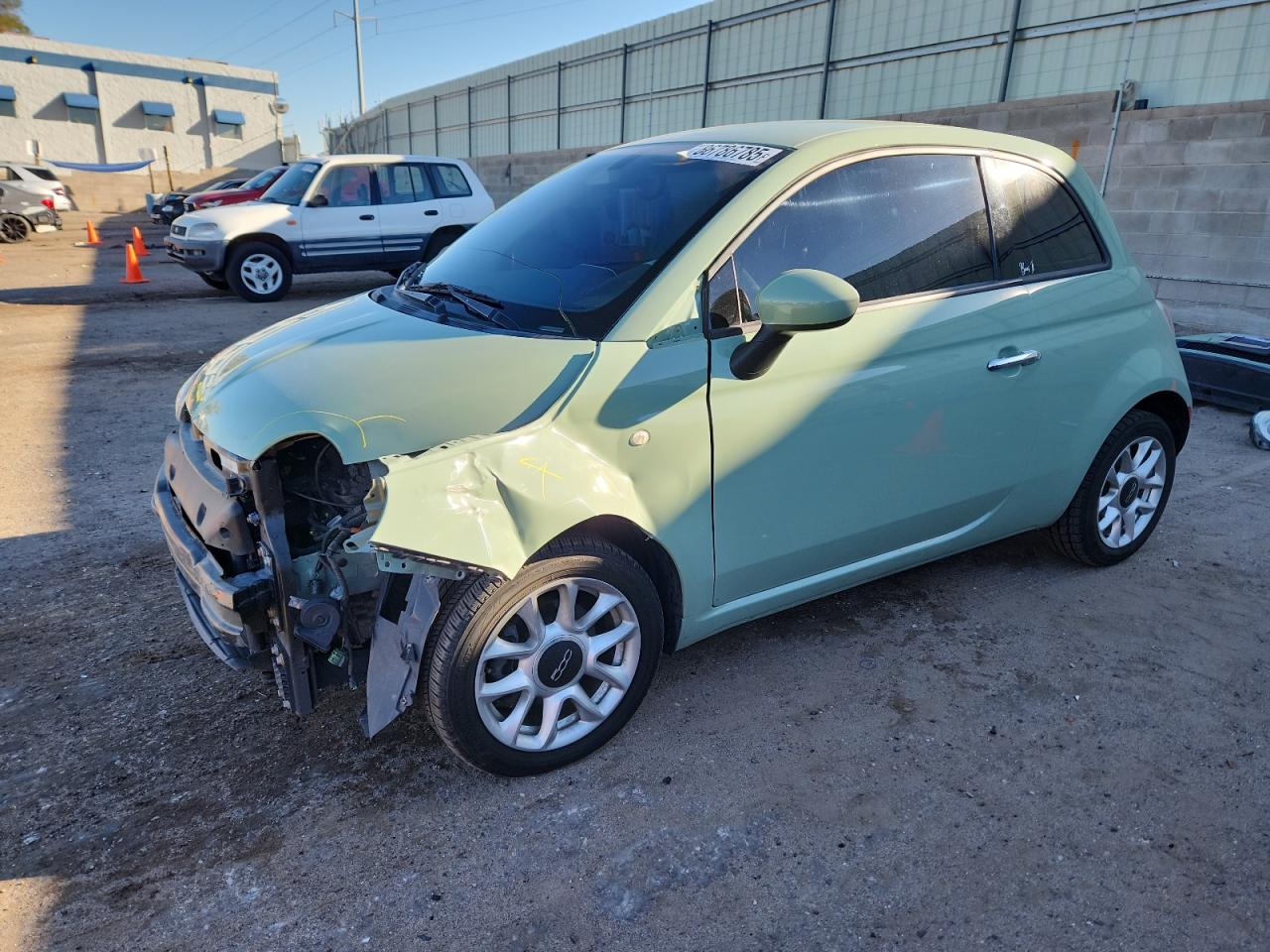 2017 FIAT 500 Pop, VIN 3C3CFFKR3HT661924 — Front end