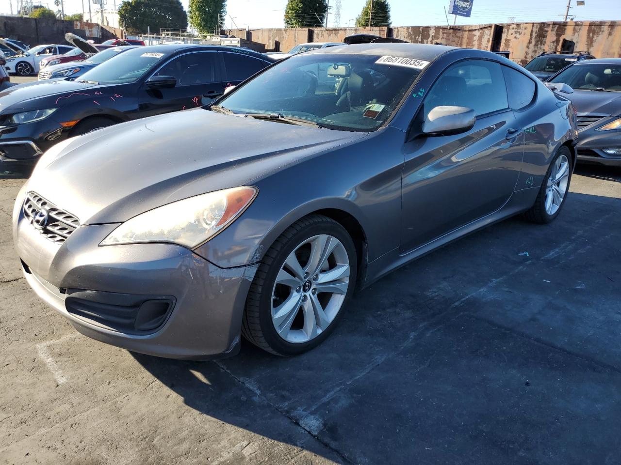 2012 Hyundai Genesis Coupe Premium, VIN KMHHT6KD8CU074367 — Rear end