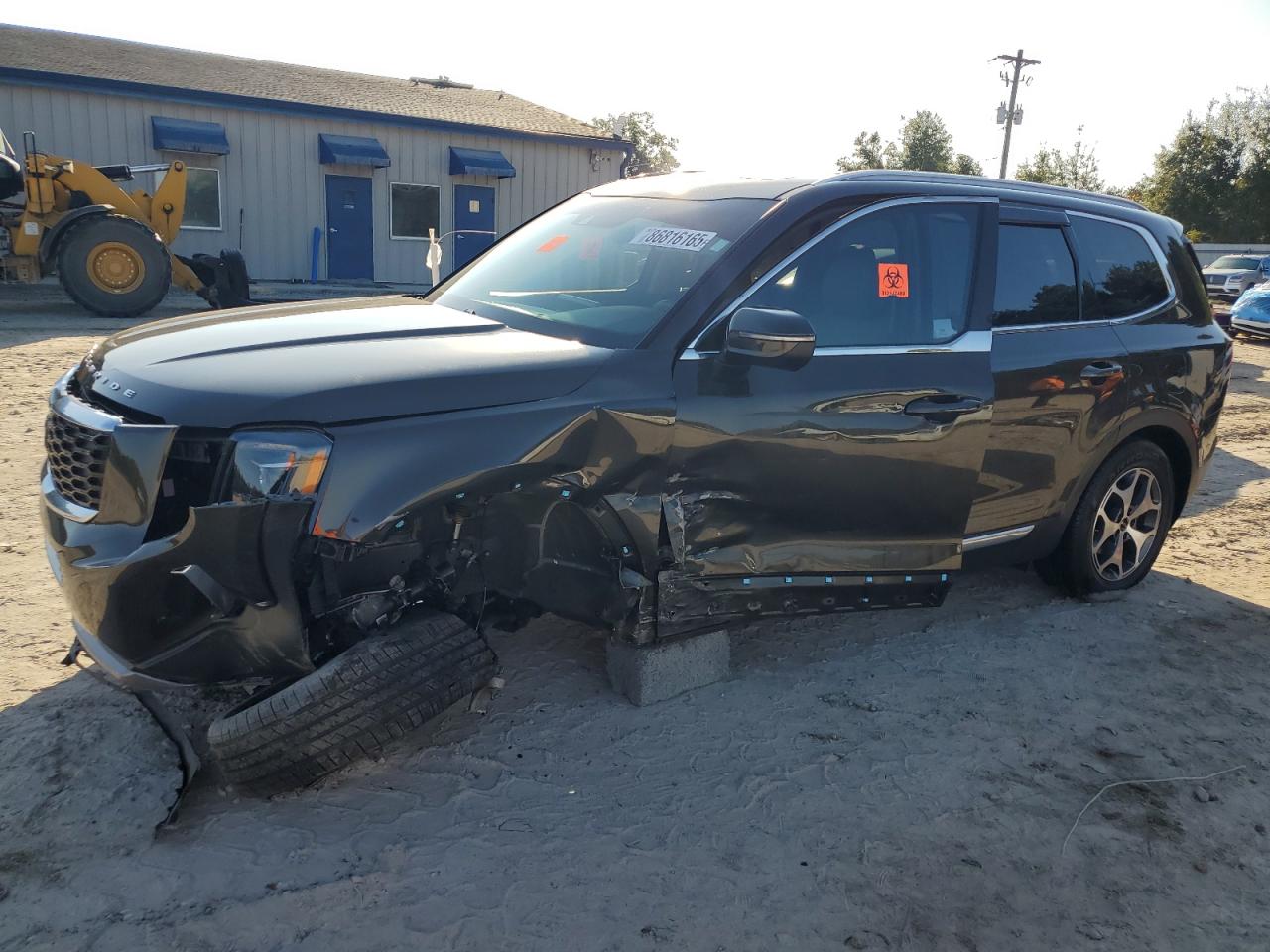 2022 Kia Telluride EX, VIN 5XYP3DHC6NG319156 — Front end