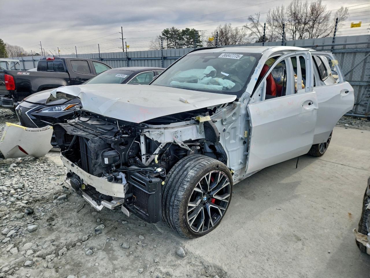 2022 BMW X5 M, VIN 5YMJU0C08N9L68019 — Stripped