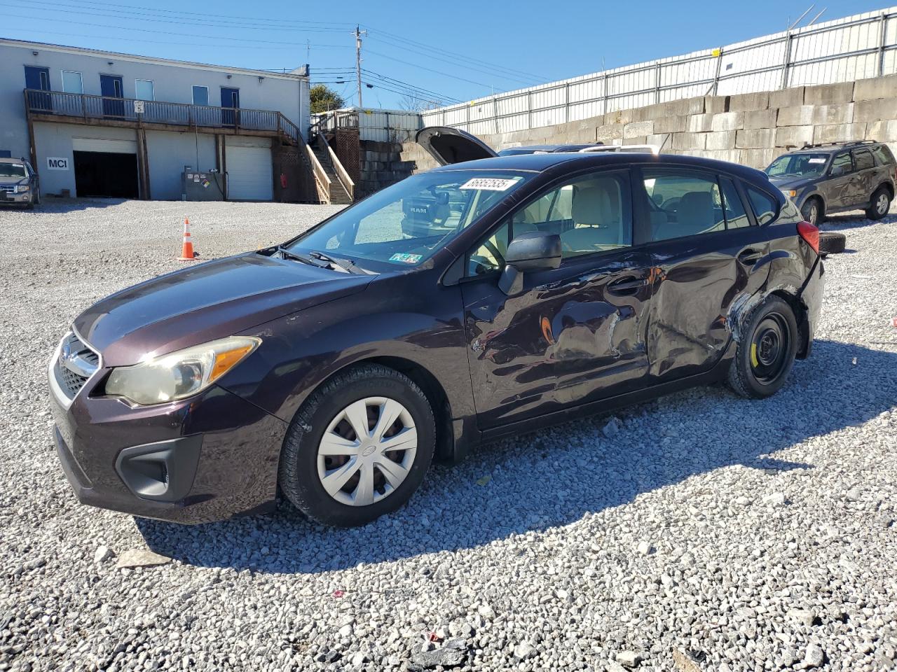 2013 Subaru Impreza 2.0i, VIN JF1GPAA68D2882991 — Side