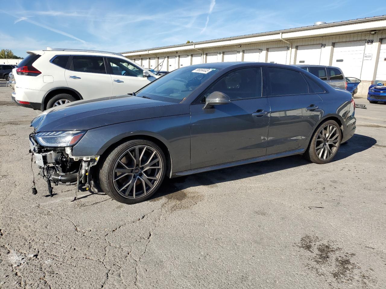 2022 Audi S4 Prestige, VIN WAUC4AF4XNA047164 — Front end
