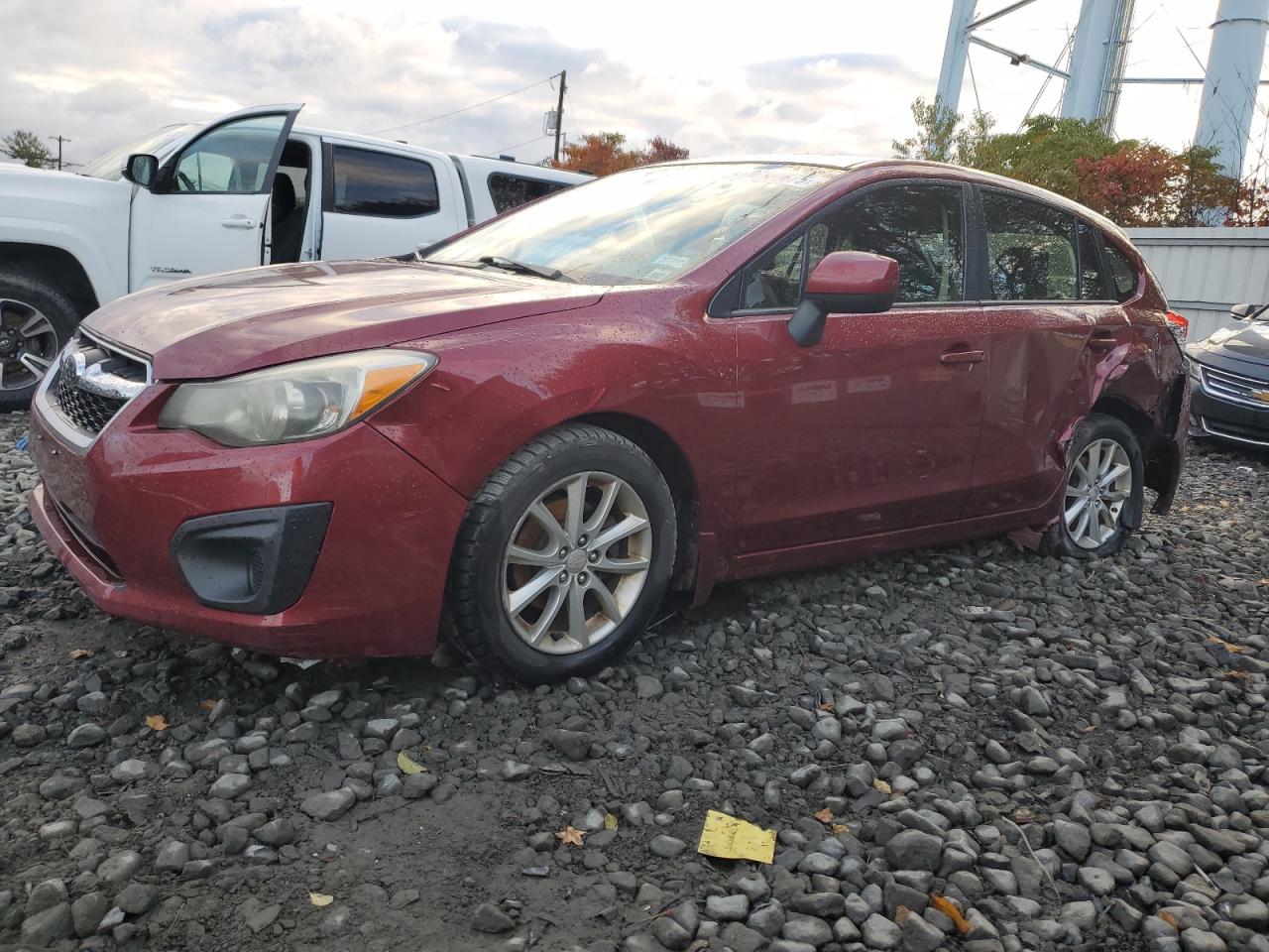 2014 Subaru Impreza Premium, VIN JF1GPAC66E8267318 — Rear end