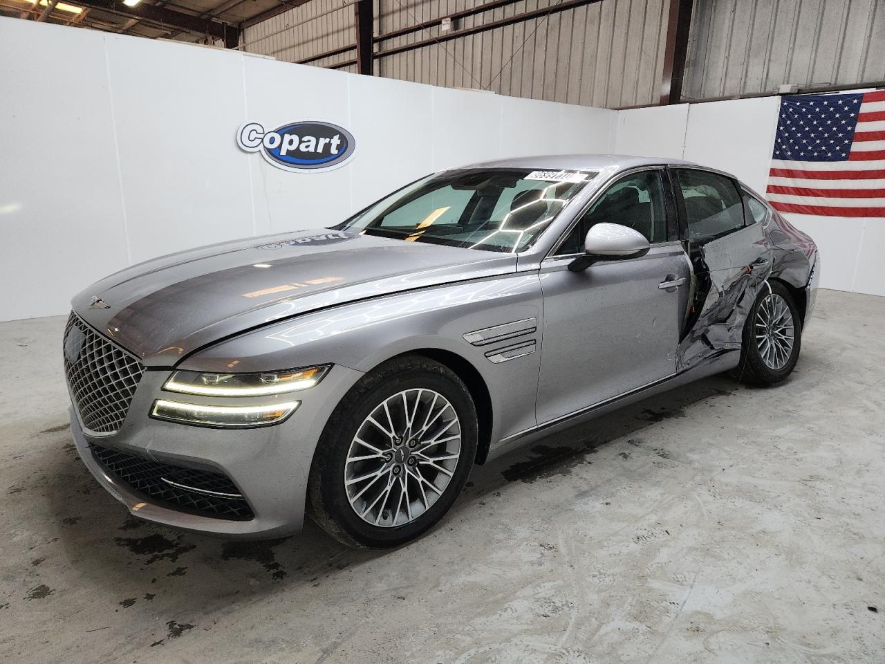 2023 Genesis G80 2.5T, VIN KMTGB4SC1PU197224 — Side