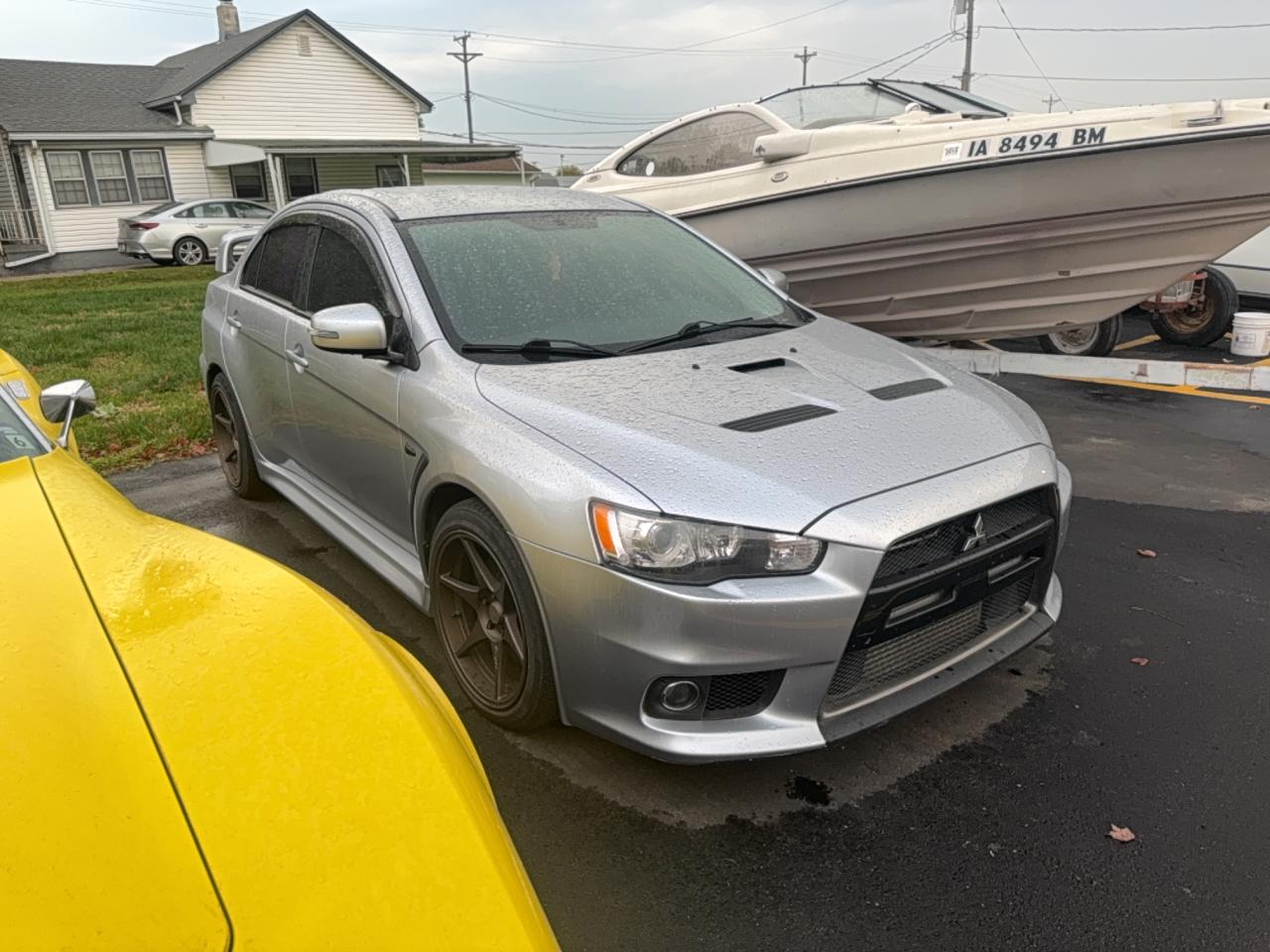 2015 Mitsubishi Lancer Evolution GSR, VIN JA32W8FV4FU022432 — Normal wear