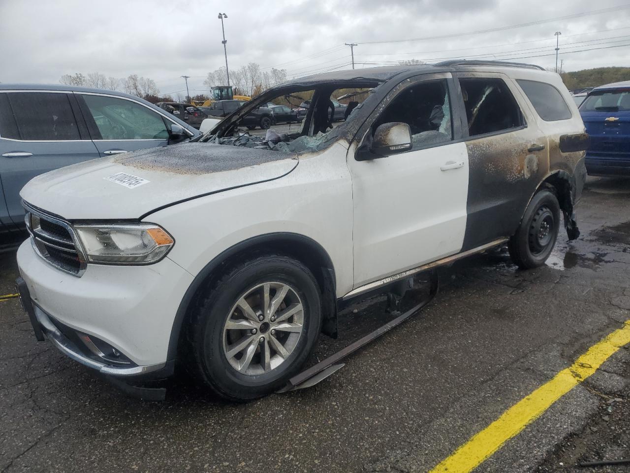 2014 Dodge Durango Limited, VIN 1C4RDJDG8EC979216 — Пожар в салоне