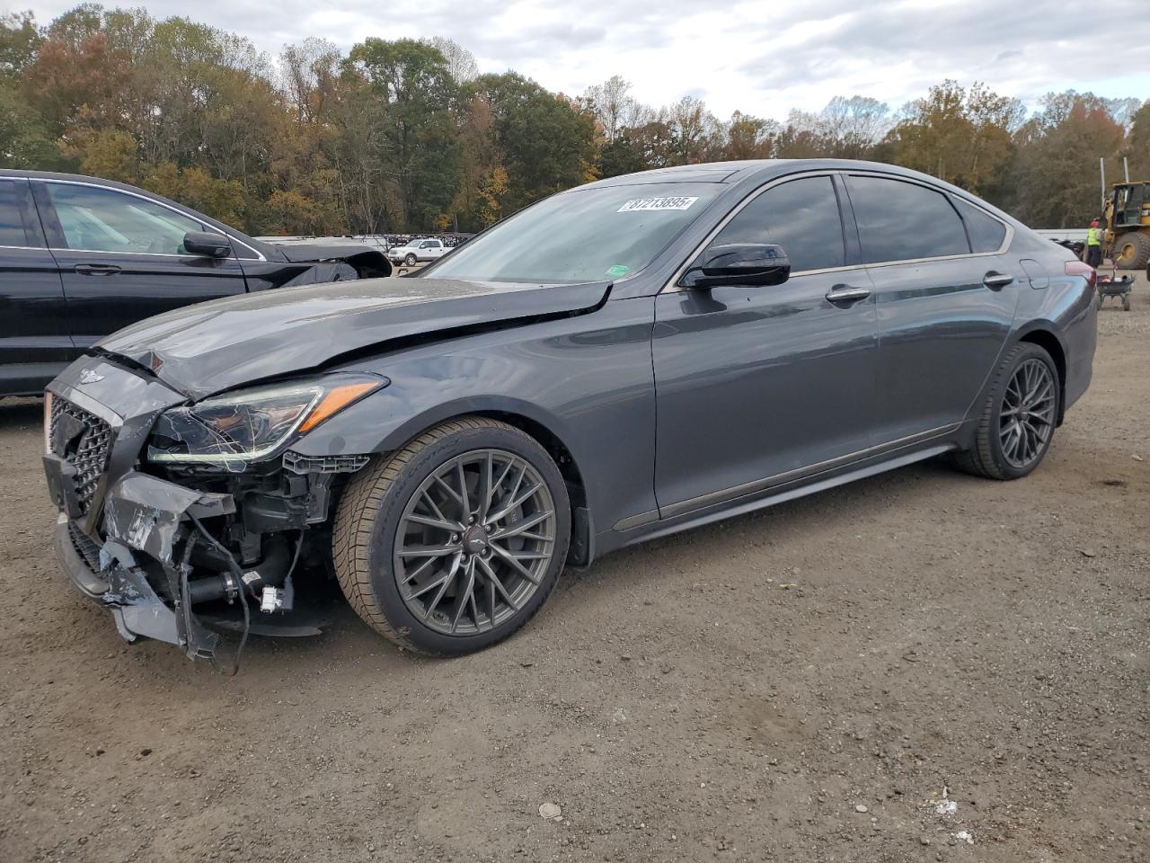 2019 Genesis G80 Sport, VIN KMTFN4JB9KU305951 — Front end