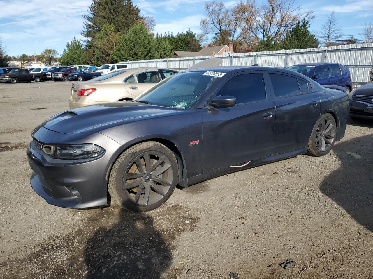 2019 Dodge Charger Scat Pack, VIN 2C3CDXGJ3KH756885 — Side