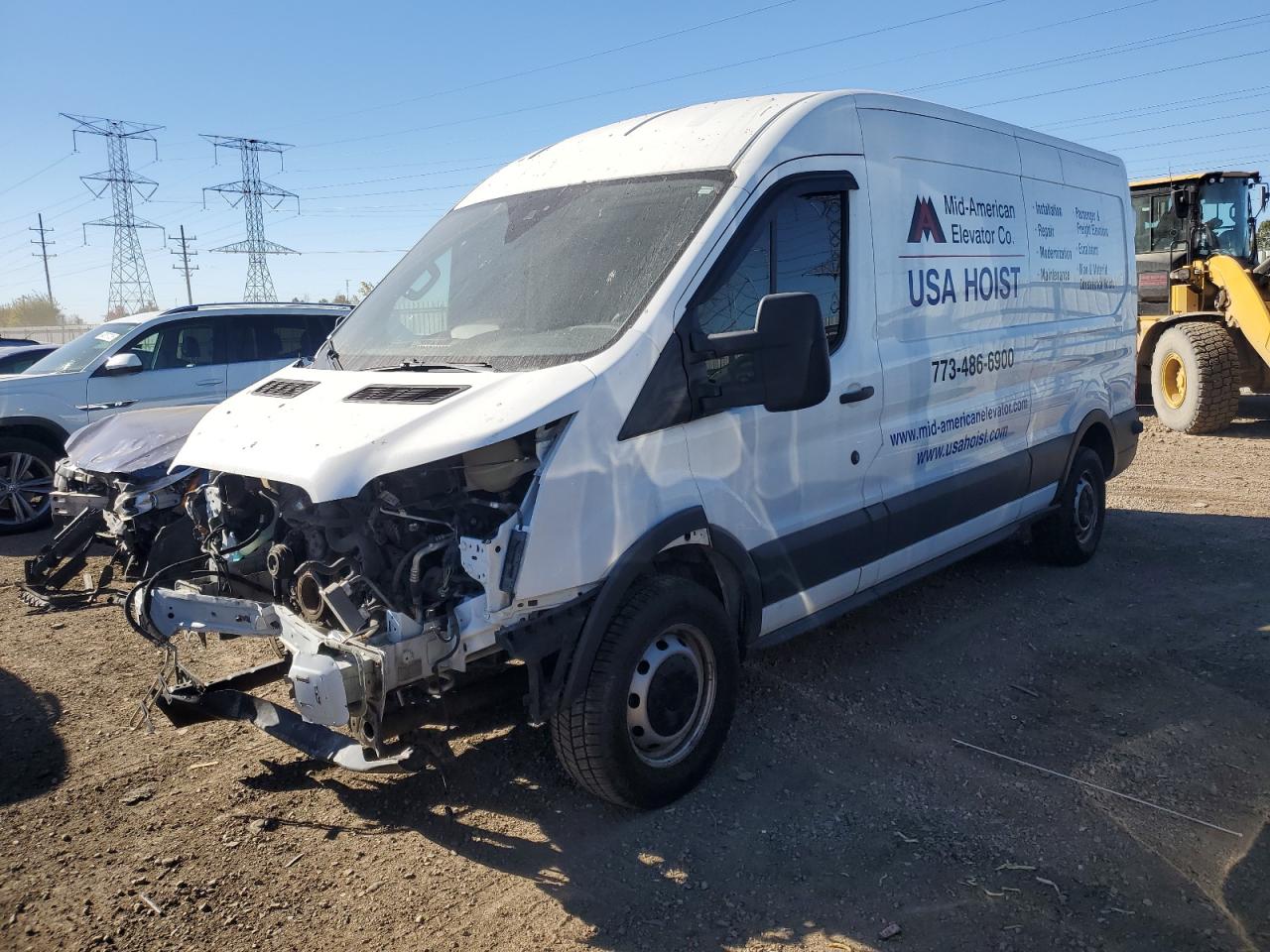 2018 Ford Transit, VIN 1FTYR2CM8JKB24476 — Перед