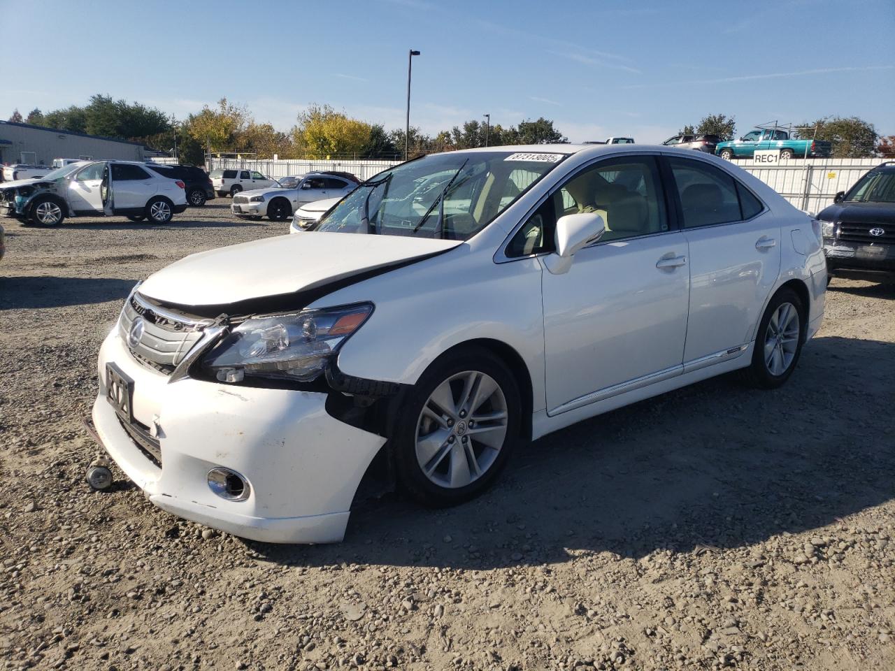 2012 Lexus HS 250h, VIN JTHBB1BA4C2051121 — Front end