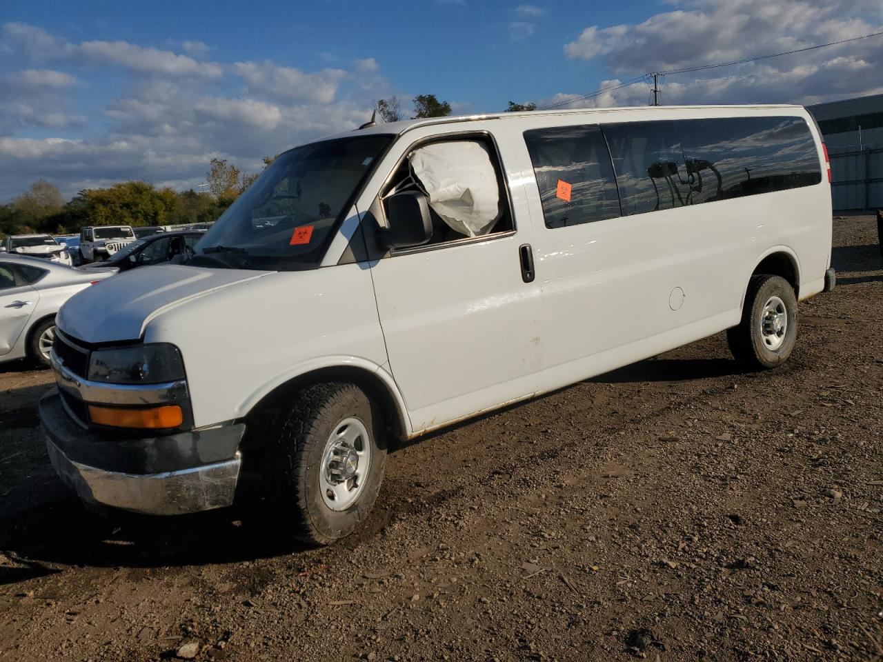 2015 Chevrolet Express Passenger LT, VIN 1GAZG1FG4F1115838 — Rear end