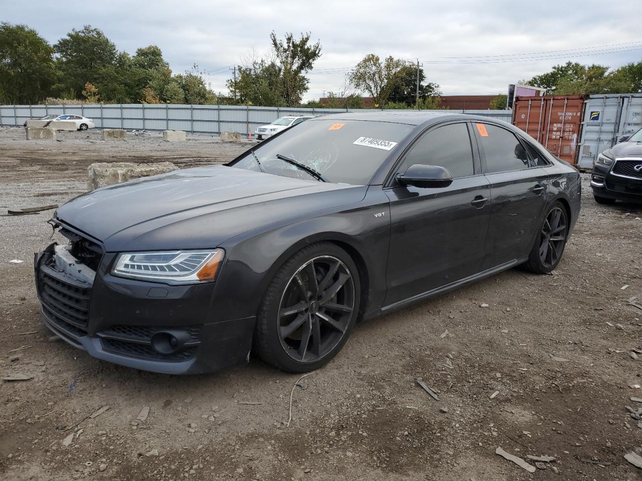 2017 Audi S8, VIN WUAJ5AFD8HN900765 — Front end