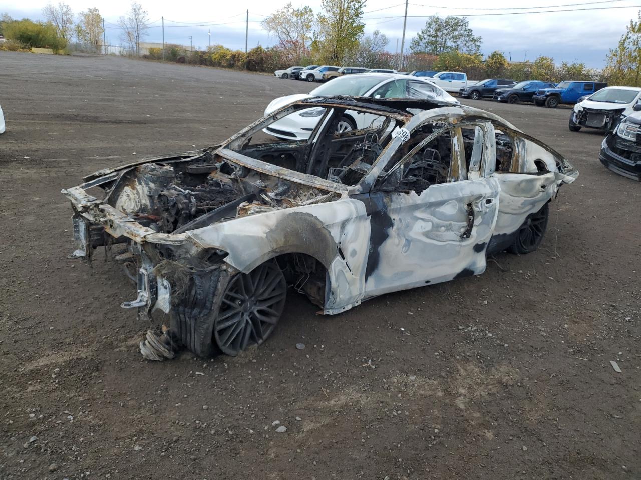2019 Genesis G70 Sport, VIN KMTG24LA5KU016308 — Burn