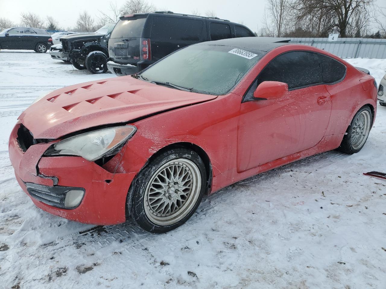 2011 Hyundai Genesis Coupe, VIN KMHHT6KD8BU062783 — Front end
