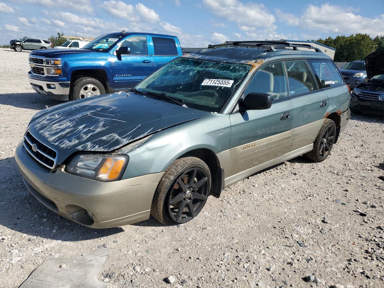 2001 Subaru Legacy Outback, VIN 4S3BH665117609324 — Опрокидывание