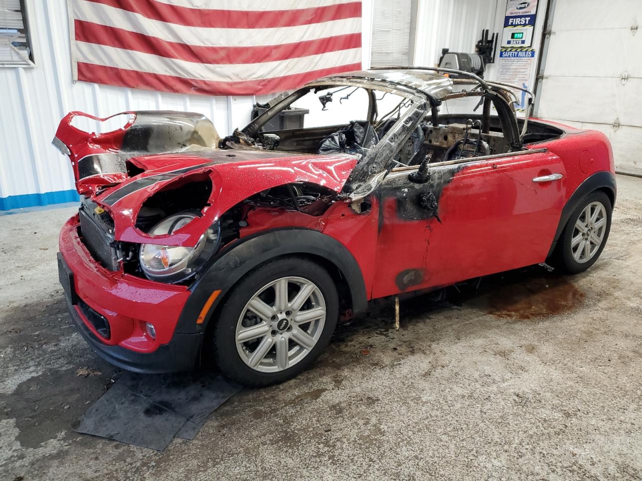 2015 MINI Roadster S, VIN WMWSY3C50FT566903 — Burn
