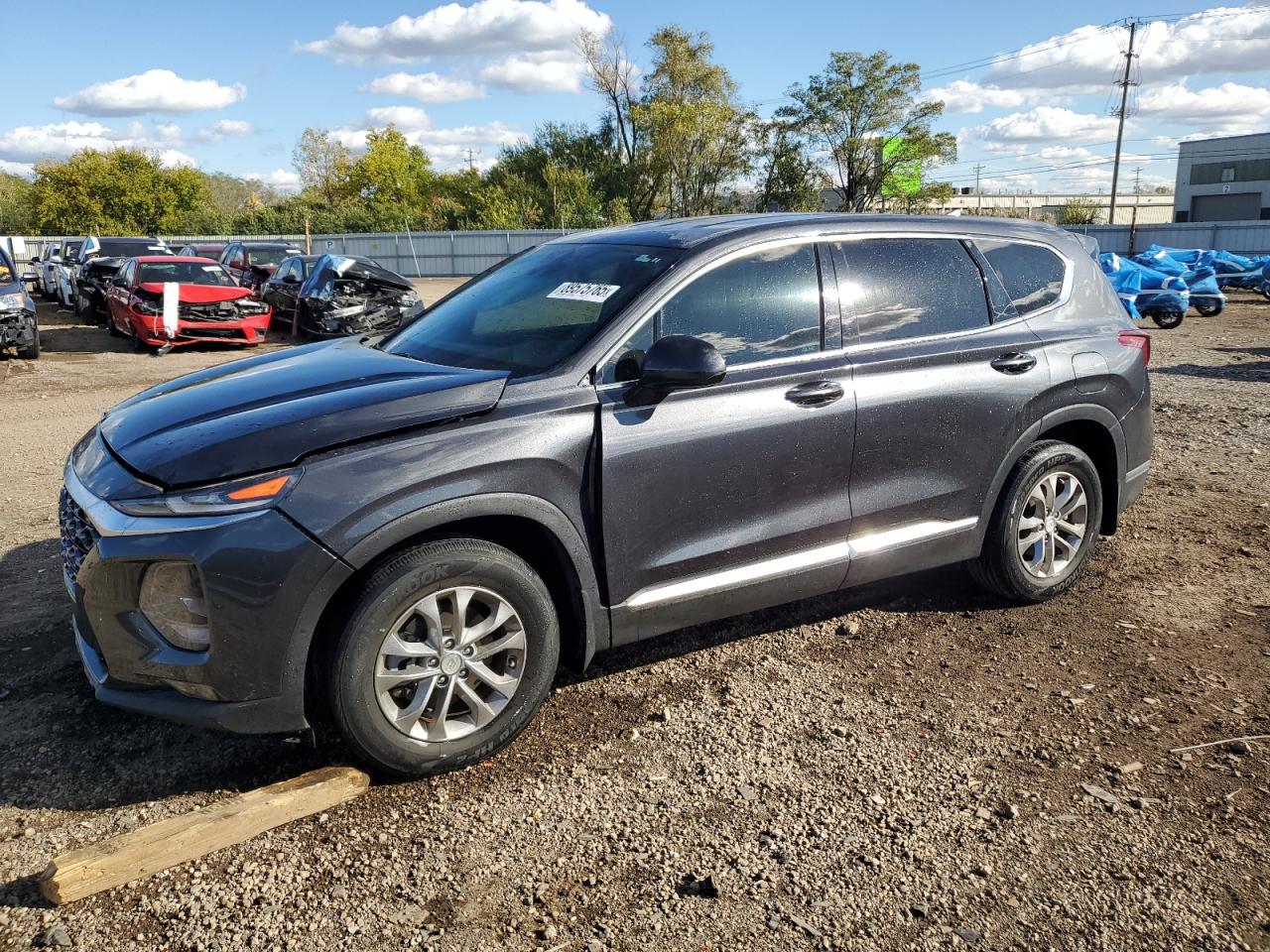 2020 Hyundai Santa Fe SEL, VIN 5NMS33AD7LH224051 — Front end