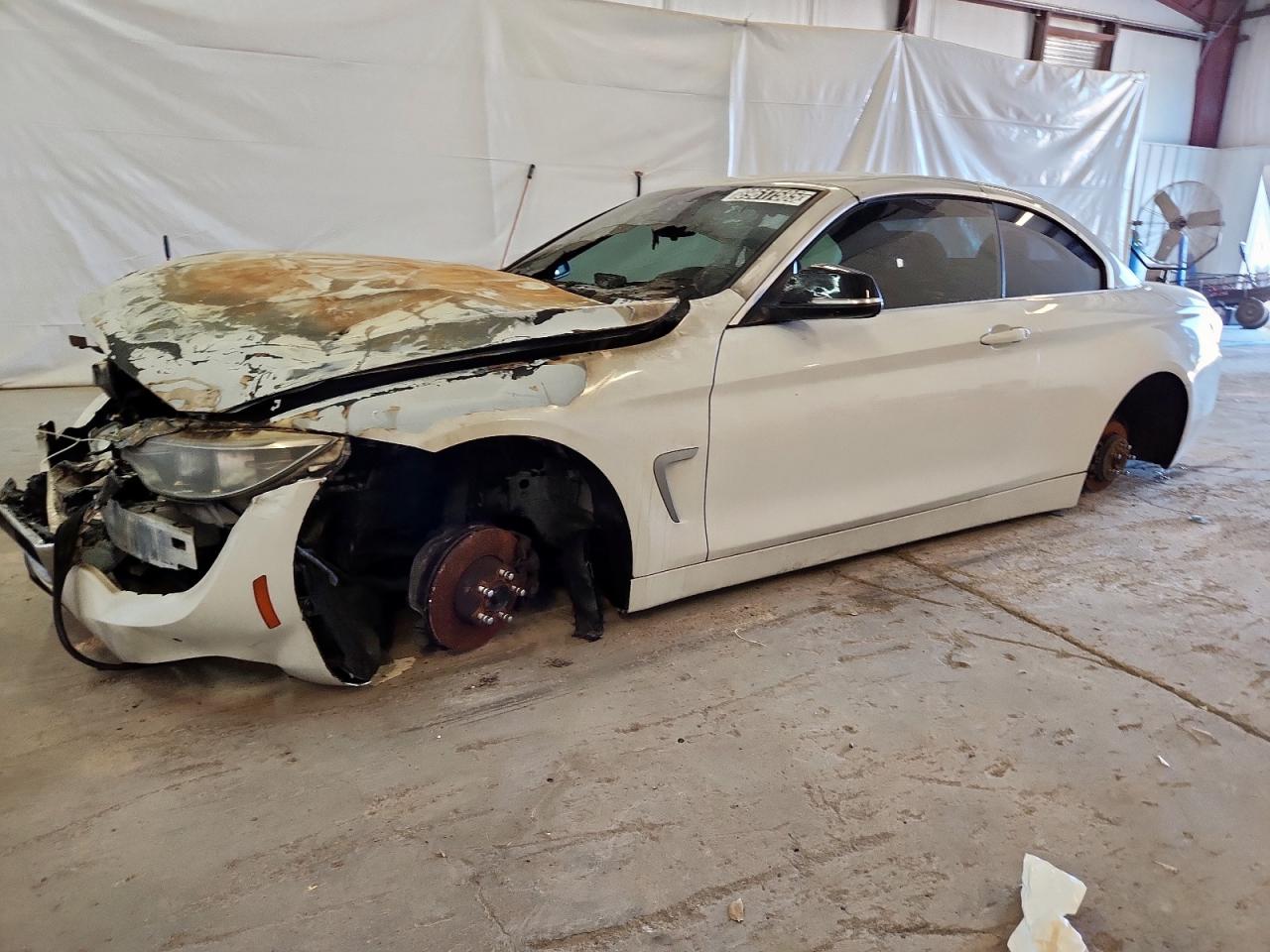 2015 BMW 4 Series 428i, VIN WBA3V7C56FP772241 — Engine fire