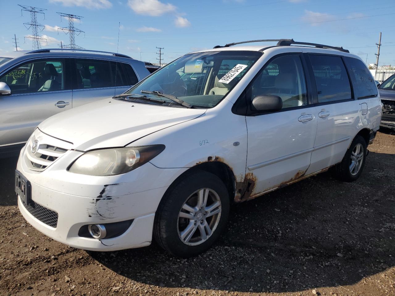 2004 Mazda MPV ES, VIN JM3LW28J440524933 — Front end