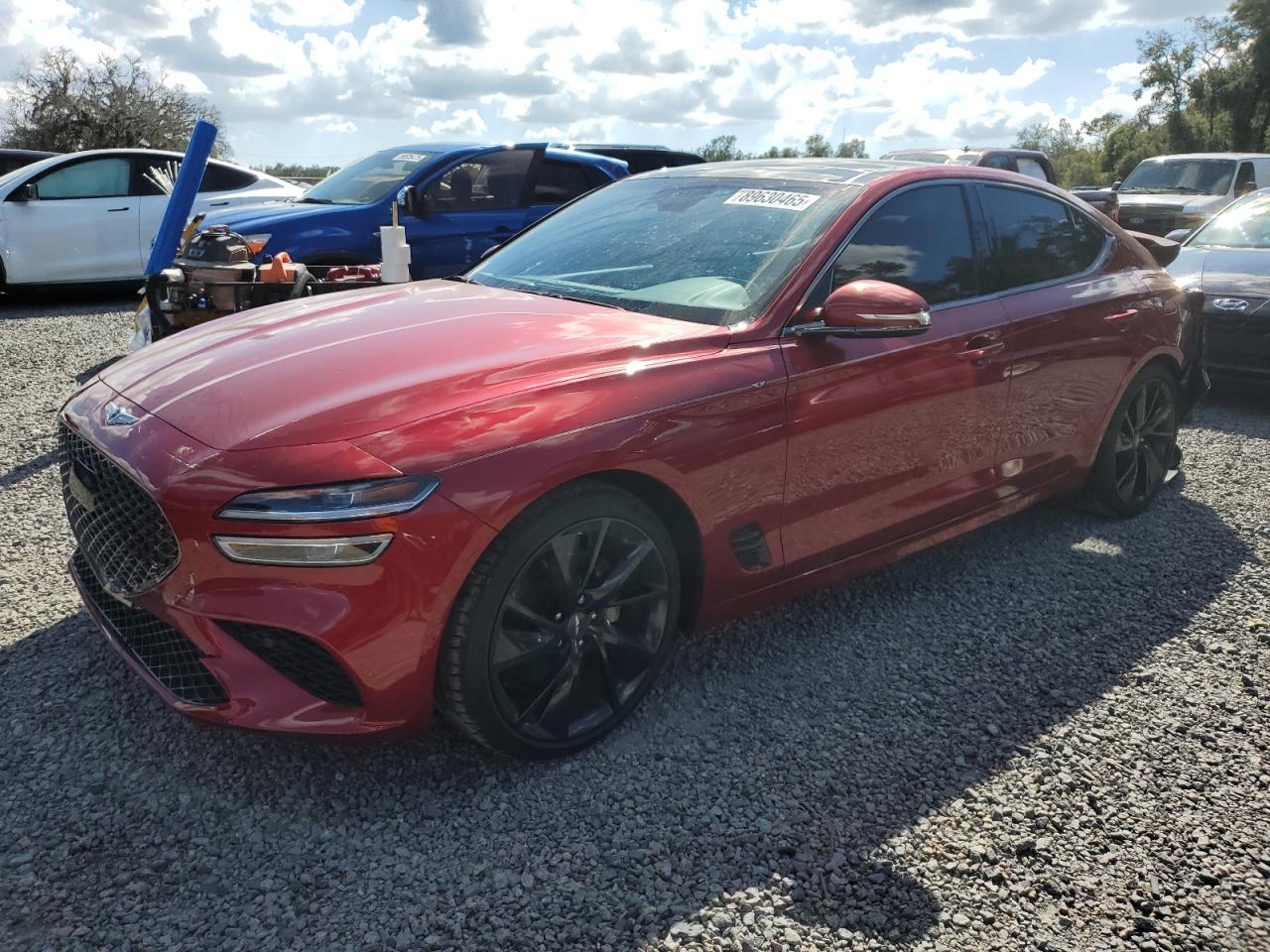 2023 Genesis G70 2.0T, VIN KMTG34TA4PU115125 — Rear end