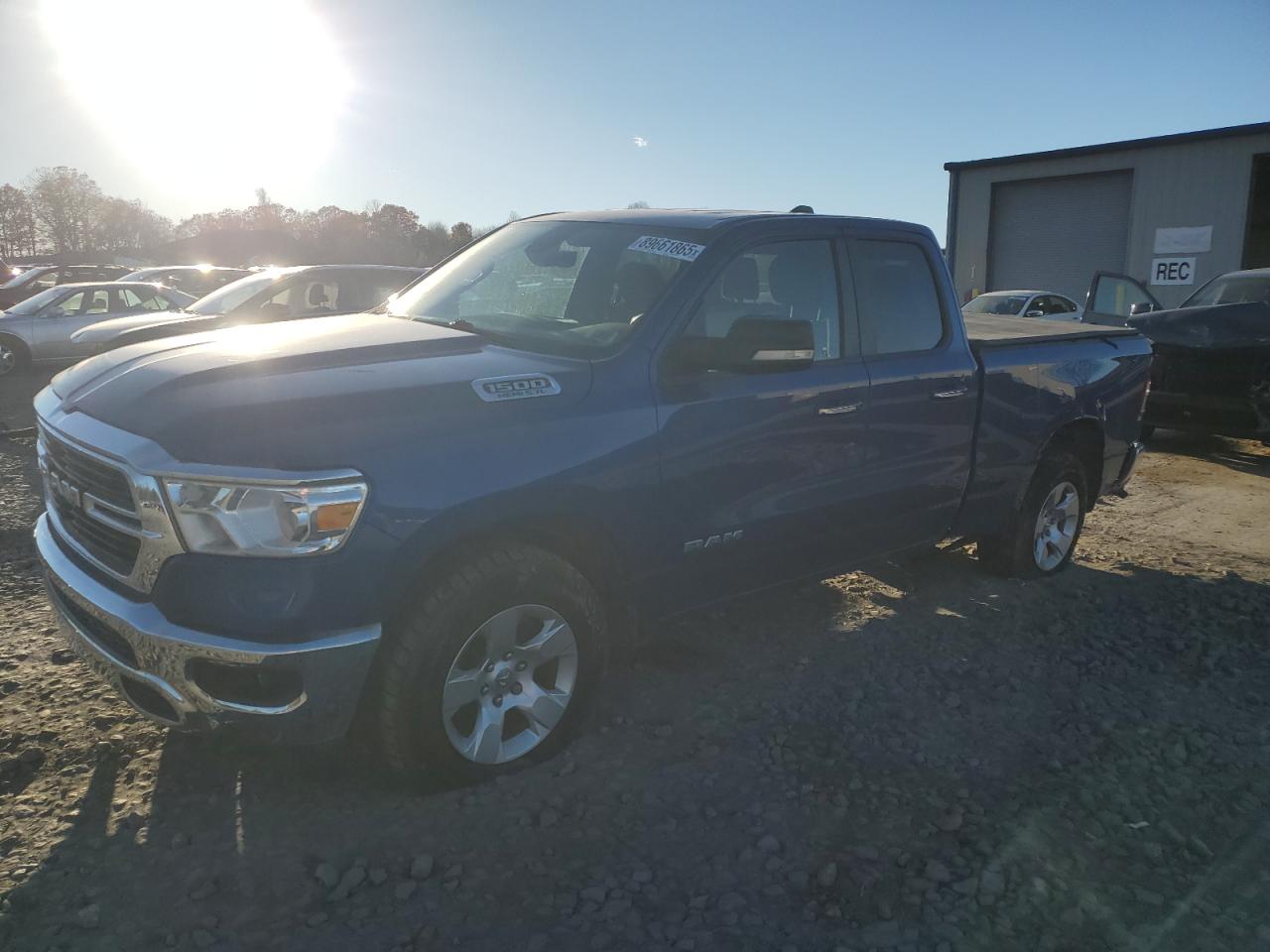 2019 Ram 1500 Big Horn, VIN 1C6SRFBT8KN756813 — Повреждение рамы