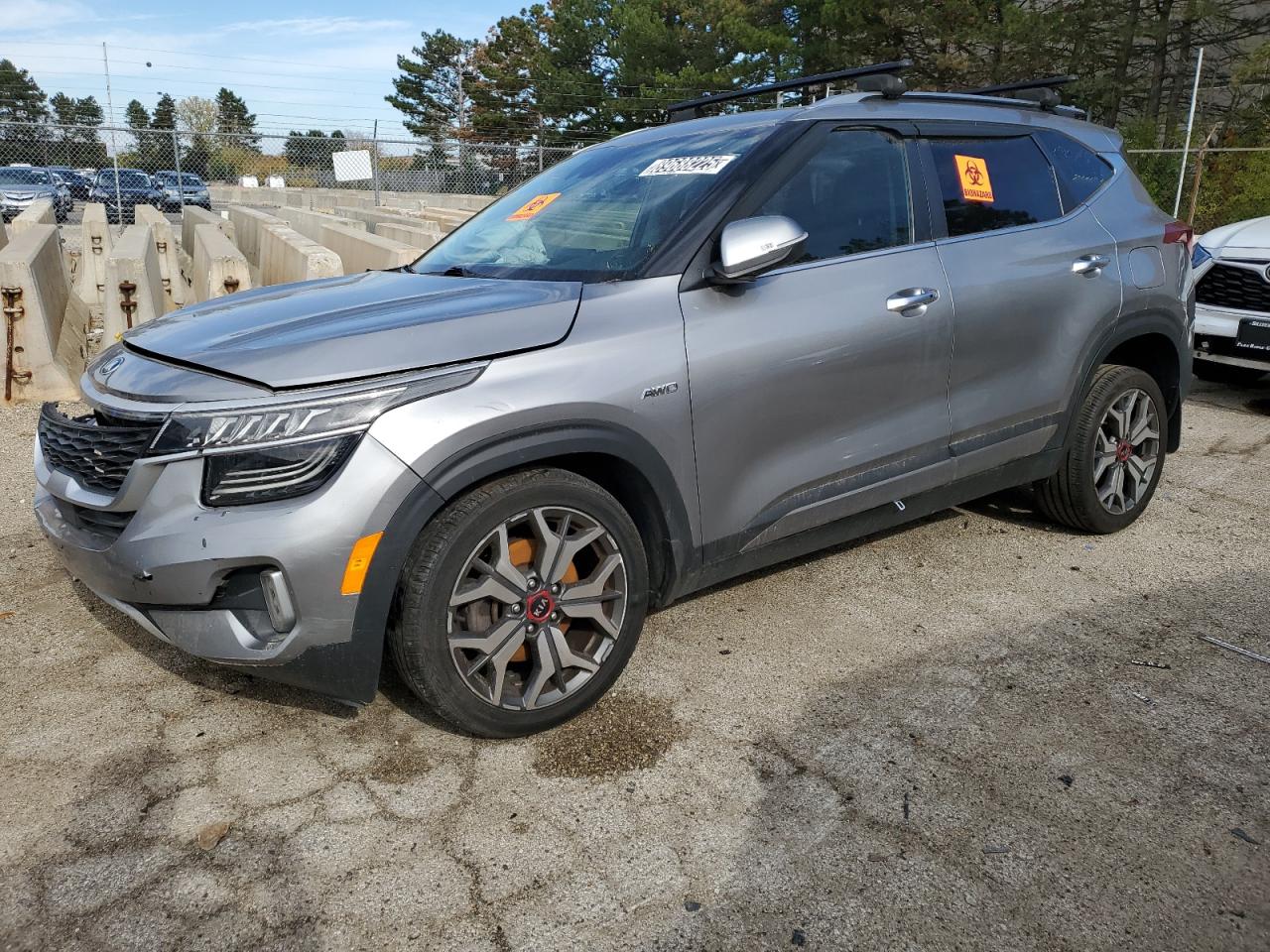 2021 Kia Seltos SX, VIN KNDETCA27M7143426 — Frame damage