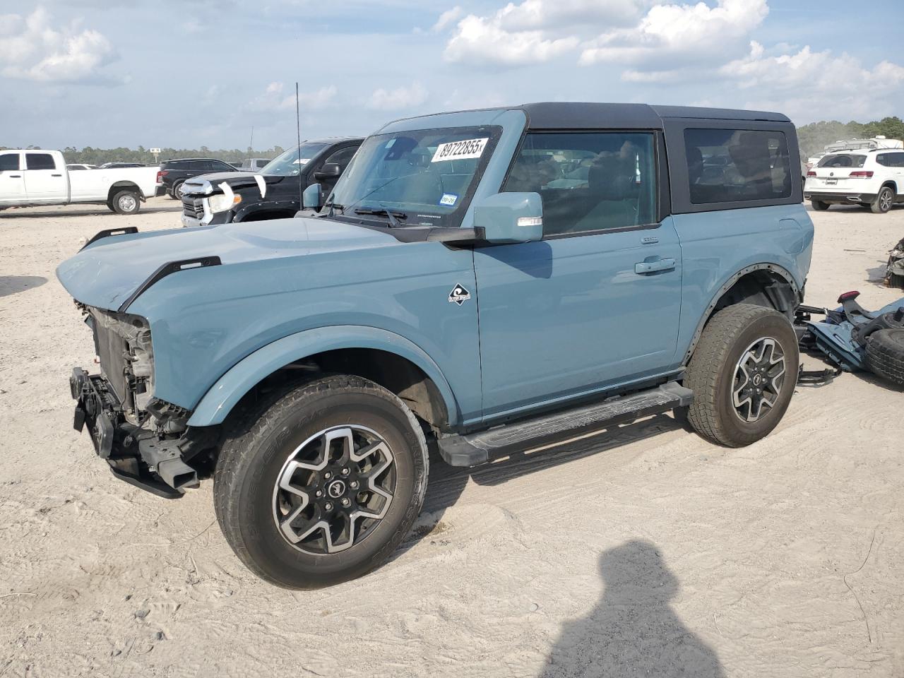 2022 Ford Bronco Big Bend, VIN 1FMDE5AH9NLB10129 — Rear end