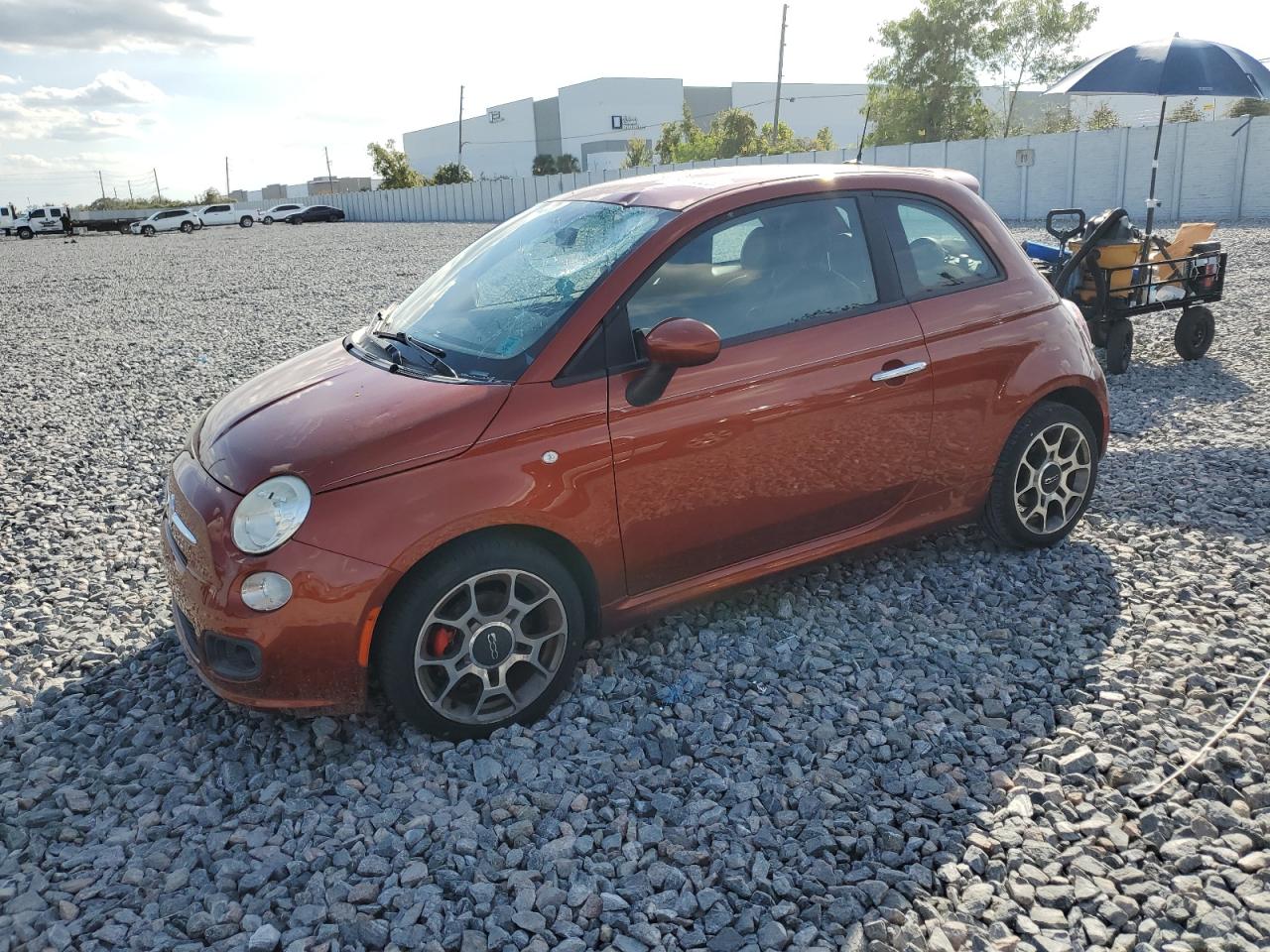 2012 FIAT 500 Sport, VIN 3C3CFFBR8CT110137 — Roof