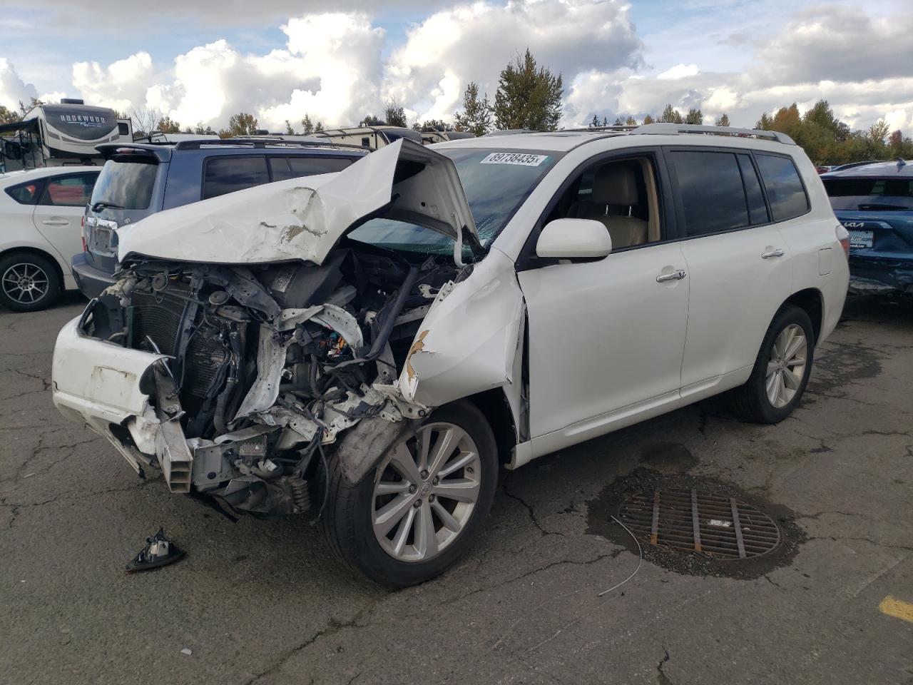 2010 Toyota Highlander Limited, VIN JTEJW3EH0A2043046 — Front end