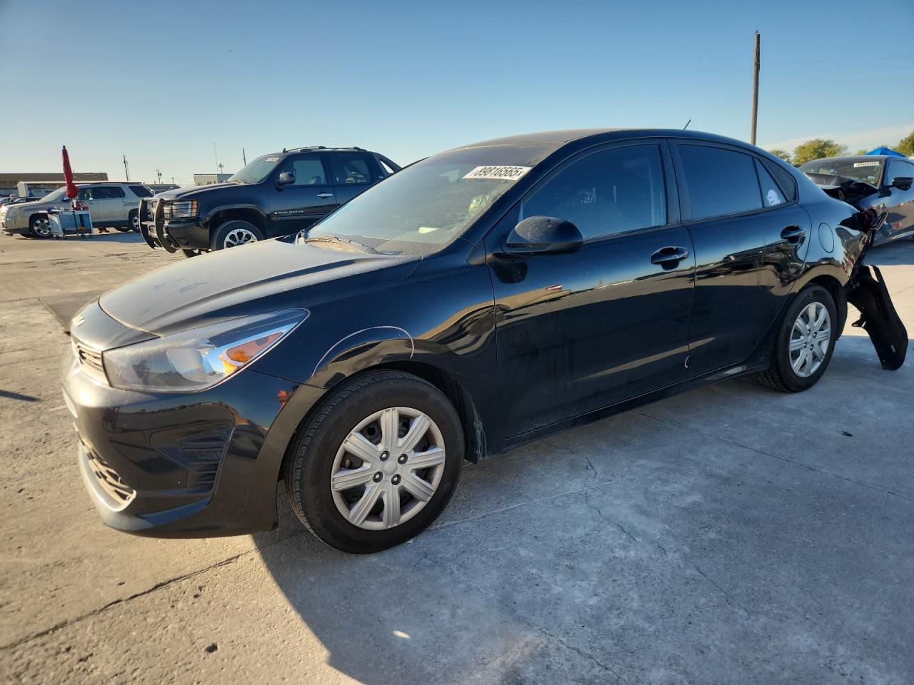 2023 Kia Rio LX, VIN 3KPA24AD1PE553314 — Rear end