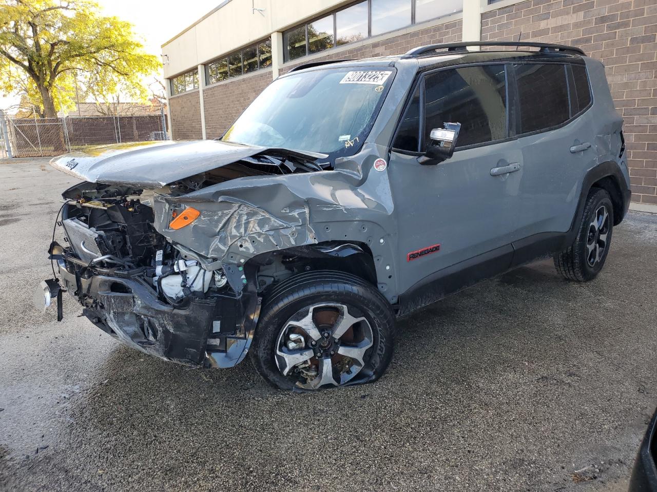 2022 Jeep Renegade Trailhawk, VIN ZACNJDC17NPN68775 — Frame damage