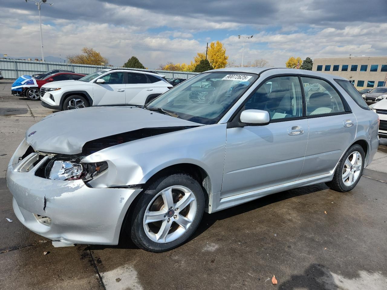 2005 Saab 9-2X Linear, VIN JF4GG61685G051088 — Перед