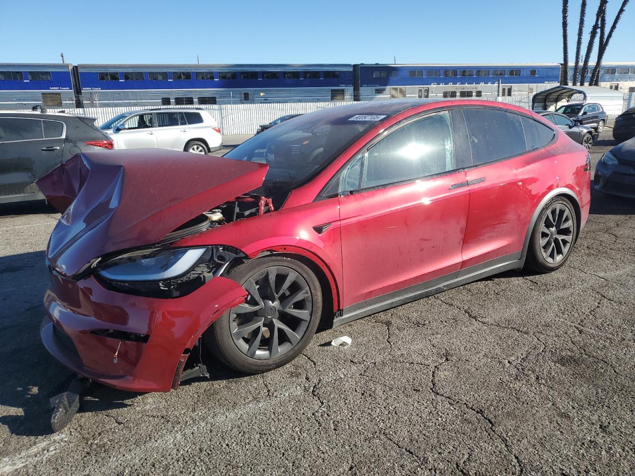 2024 Tesla Model X, VIN 7SAXCAE5XRF459697 — Front end