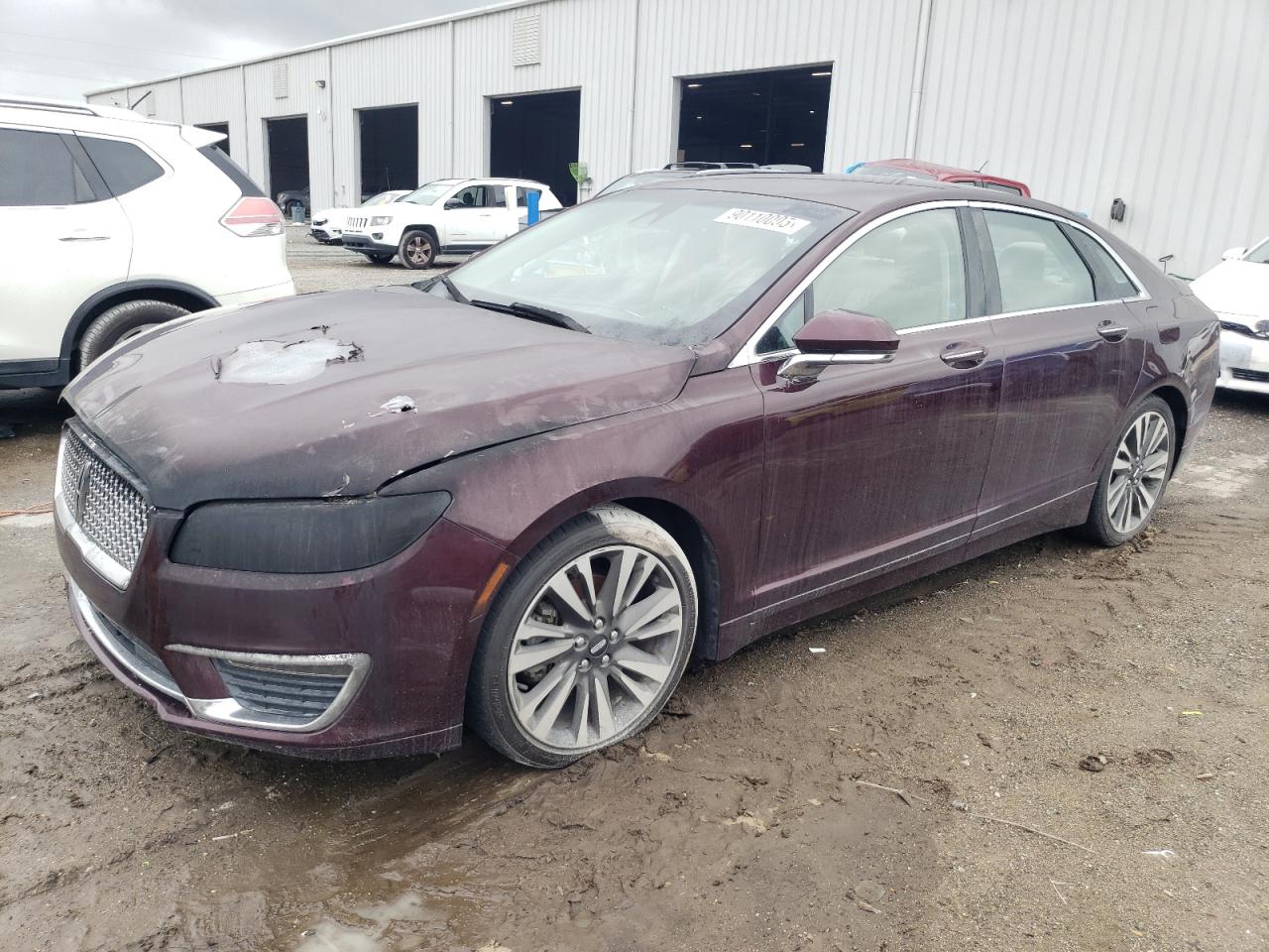 2017 Lincoln MKZ Select, VIN 3LN6L5C98HR665275 — Engine fire