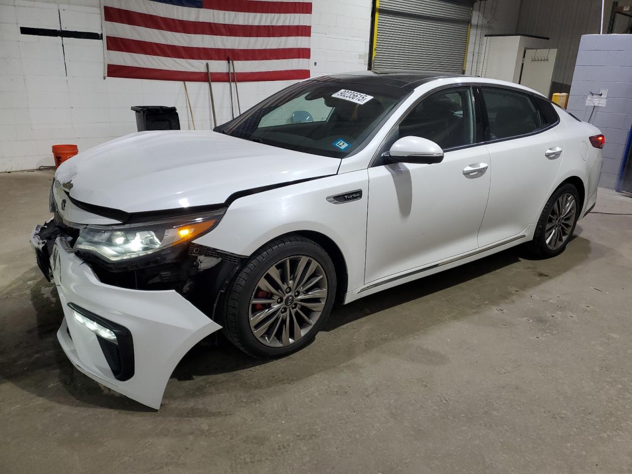 2019 Kia Optima SX, VIN 5XXGV4L29KG291250 — Front end