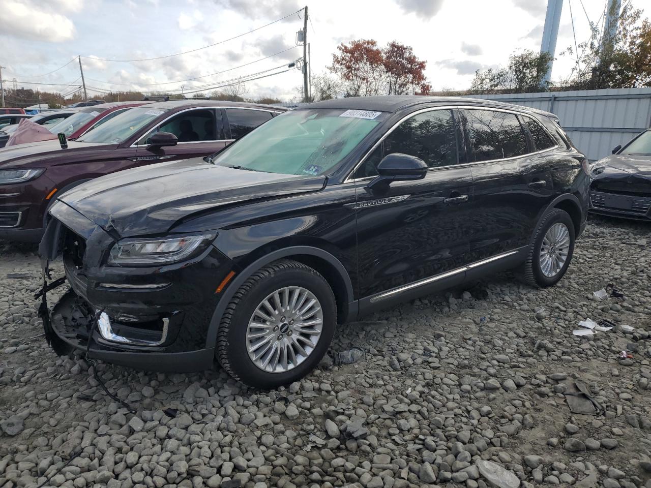2019 Lincoln Nautilus Standard, VIN 2LMPJ8J94KBL19653 — Frame damage