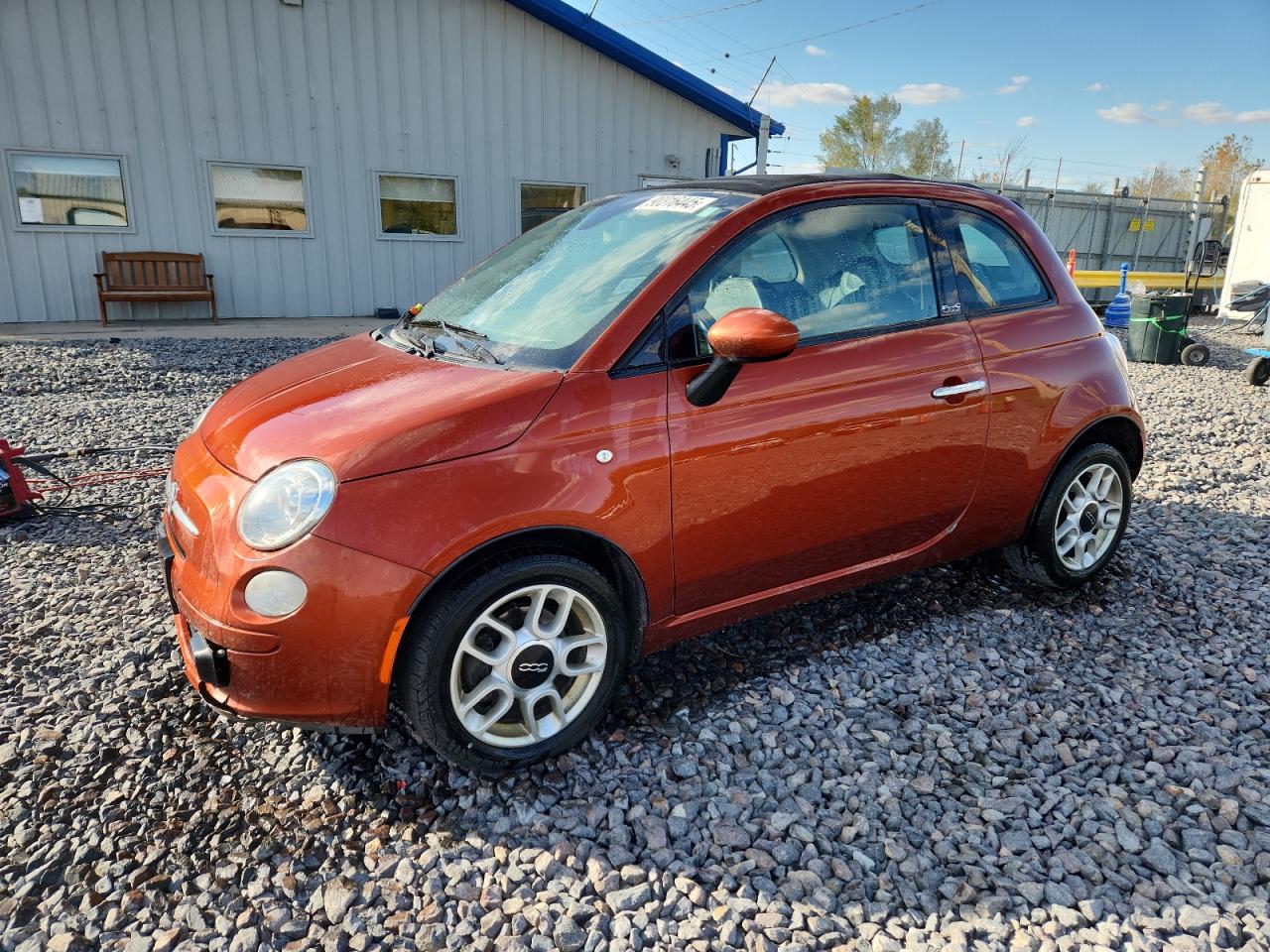 2012 FIAT 500 Pop, VIN 3C3CFFDR4CT348158 — Hail