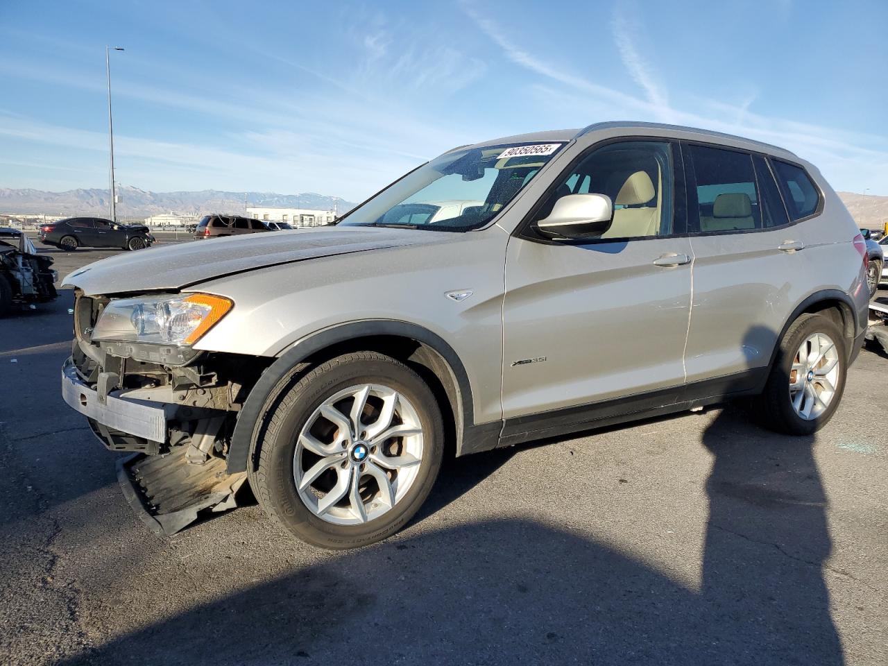 2012 BMW X3 35i, VIN 5UXWX7C56CL737839 — Перед