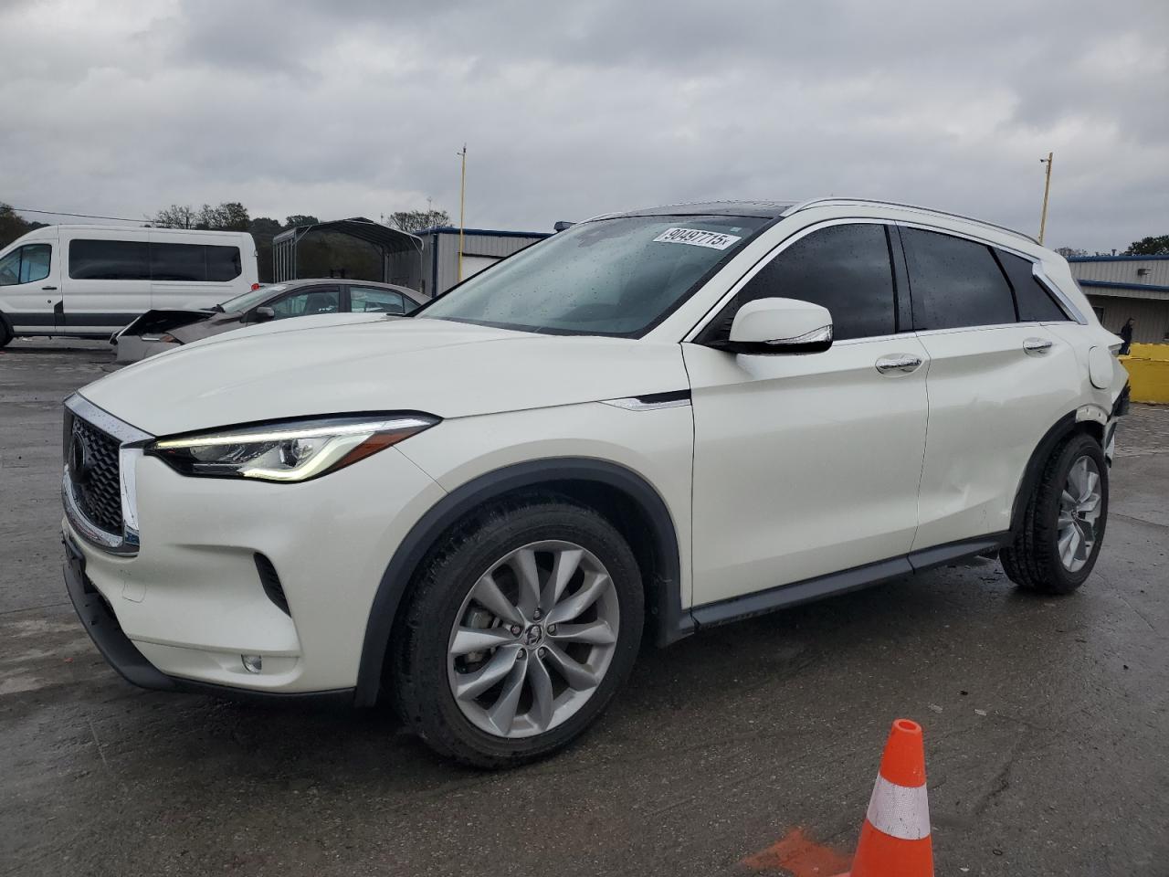 2021 Infiniti QX50 Luxe, VIN 3PCAJ5BB1MF119731 — Rear end