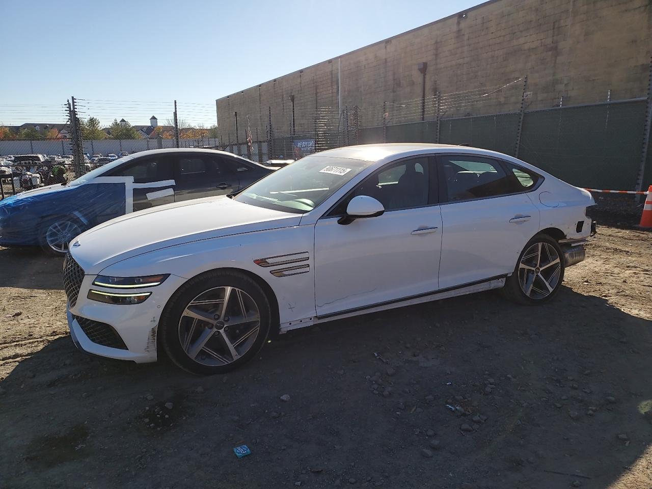 2023 Genesis G80 2.5T, VIN KMTGA4SC0PU152620 — Rear end