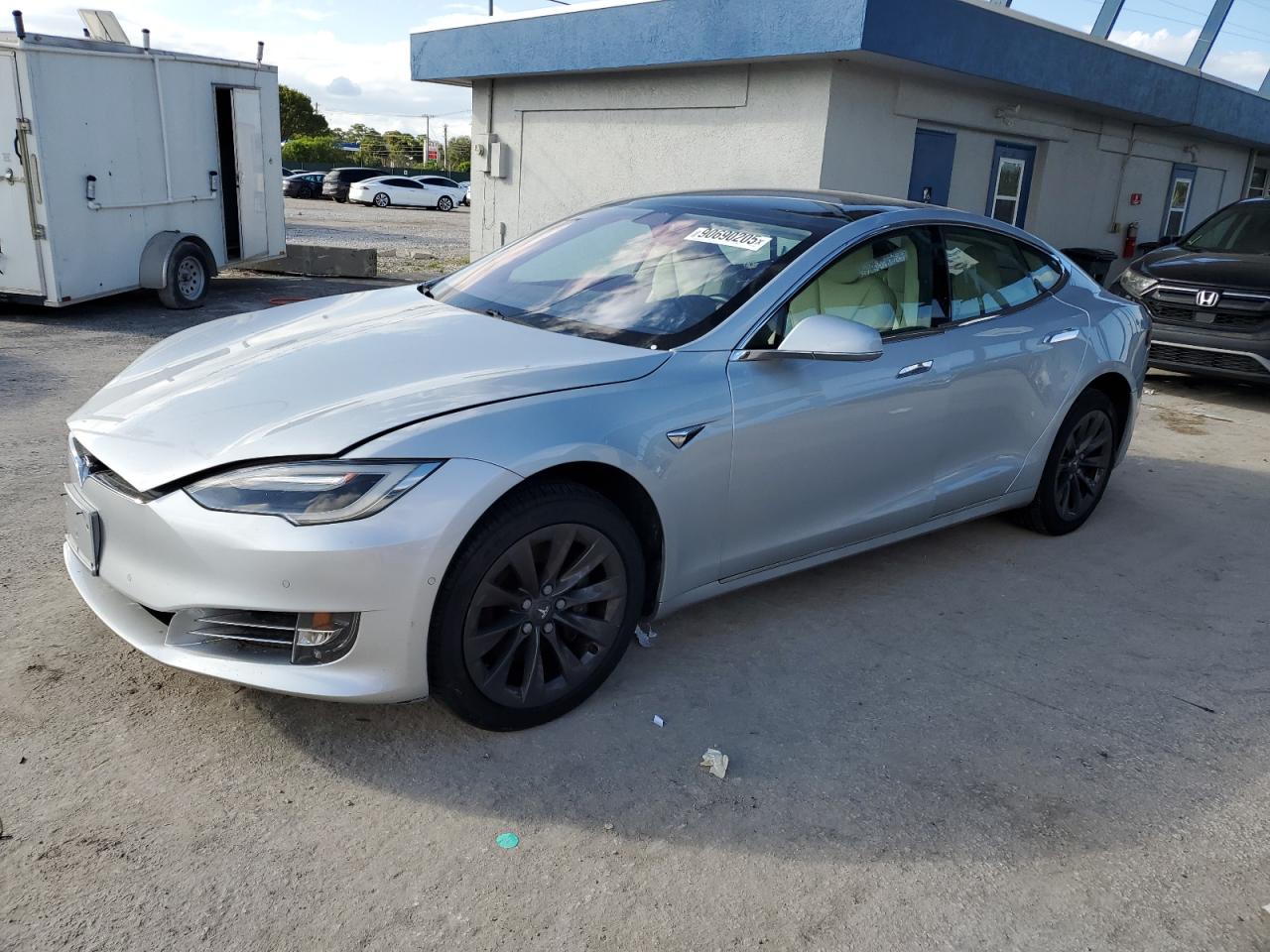 2017 Tesla Model S 100D, VIN 5YJSA1E20HF218801 — Water / flood