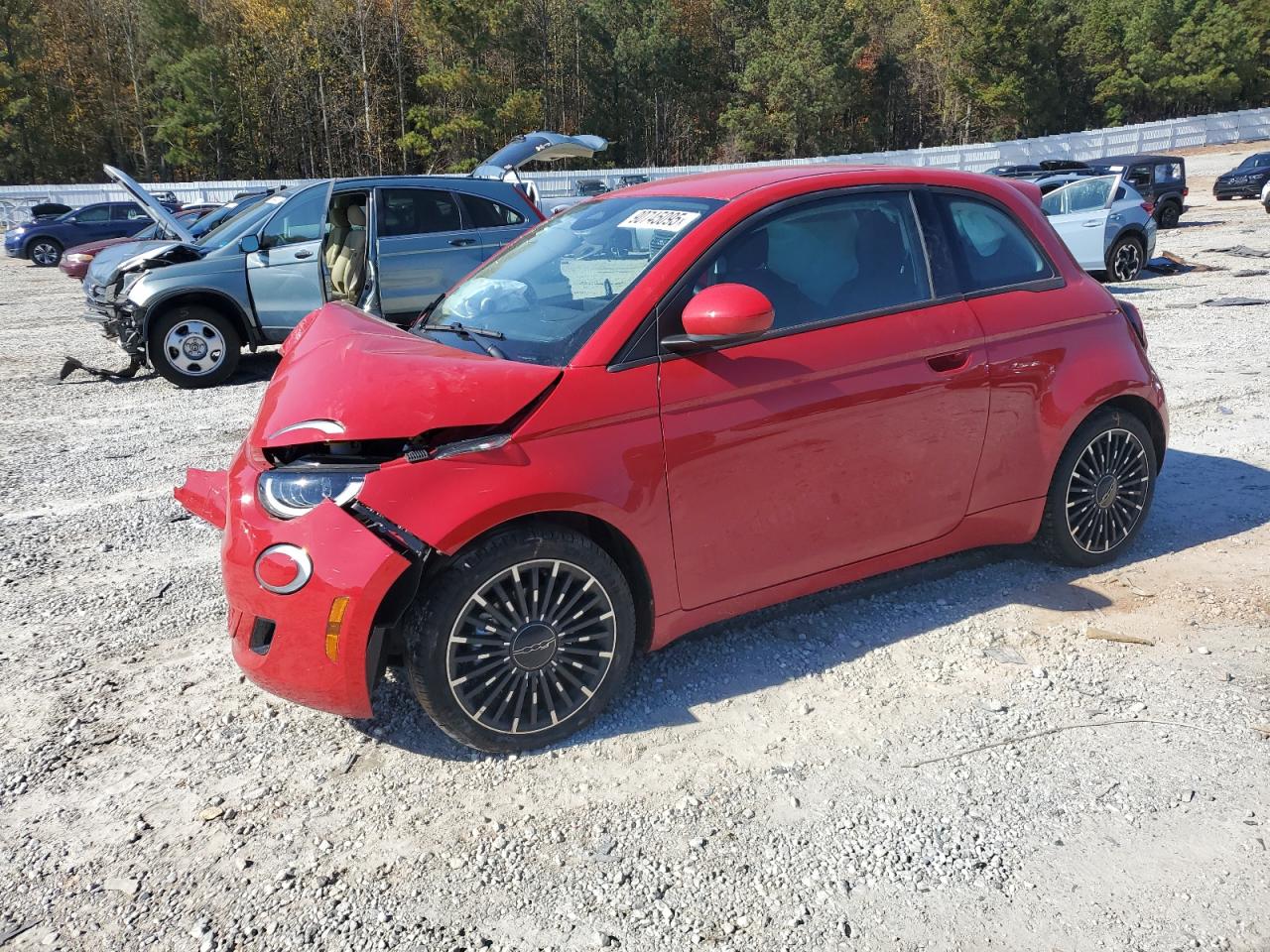 2024 FIAT 500e INSPI(RED), VIN ZFAFFAA49RX205196 — Front end